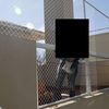 Estructura metálica + malla de protección en terraza