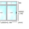 Cerramiento de balcon en pvc con cristal con camara pvc en color blanco