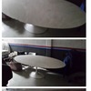 Reparar sobre de mesa de mármol blanco