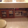 Armario bajo pila cuarto baño