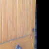 Puerta principal color madera
