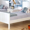 Cama madera lacada blanca con