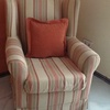 Tapizado sillón símil piel blanco