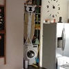 Puerta cristal blanco para trastero en cocina