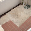 Nivelado cementado y alisado suelo patio