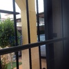 Toldo transparente cerrar porche forma de arco