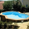 Piscina desmontable y tarima