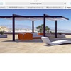 Pergola con toldo de corredera manual