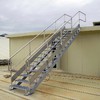 Escalera exterior cincada recta