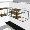 Fabricación de mueble botellero en metal y madera - reforma local comercial