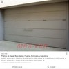 Puerta garaje basculante de chapa acero galvanizada con motor