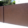 Puerta corredera -eléctrica- parcela y peatonal separadas