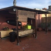 Cerrar pérgola con un toldo corta vientos