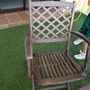 Pintura de mesa y sillas de jardin