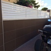 Cerramiento en aluminio lacado blanco para terraza (veneciano según foto)