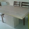 Reparación mesa comedor mármol travertino