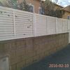 Valla y puerta aluminio jardin exterio