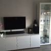 Cristal transparente para mueble blanco