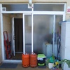 Cerramiento con tejado en terraza