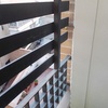 Ventana pvc para terraza patio interior, con pasos para dos conductos