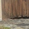 Puerta de madera para almacén exterior
