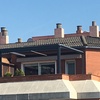 Pérgola de aluminio en terraza