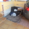Solar y enfoscar trozo pequeño en garaje