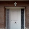 Puerta acristalada blanca para aislar puerta principal