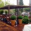 Instalacion pergola para bar 10 mts largo x 6 mts ancho