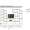 Librería con módulo de tv