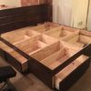 Cama matrimonio con cajones en 3 de los lados
