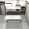Instalar cocina con isla en espacio diáfano