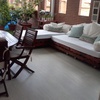 Tapiceria de un sofa de exterior