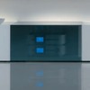 Mueble de tv de mdf lacado en blanco brillo