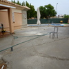 Cemento proyectado en patio