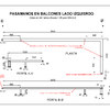 Pasamanos de aluminio no standard