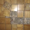 Reparación de pavimento de "madera" levantado y barnizado