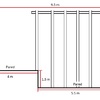 Techo fijo panel teja