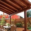 Pergola madera atico