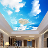 Pintar techo y paredes de un dormitorio inspirado en el cielo