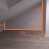 Mueble a medida en espacio abuhardillado
