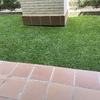 Solado hormigón en jardín