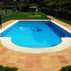 Construccion piscina hormigon rectangular escalera romana