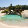 Construccion piscina arena compacta