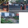Casita adosada de una planta