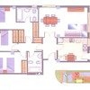 Piso casas verdes