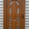 Puerta entrada pvc color nogal