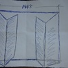 Puerta con doble plegable en aluminio