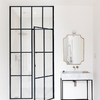 Instalar puerta metálica con cristal en el baño