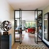 Puertas interiores de cristal y metal estilo industrial
